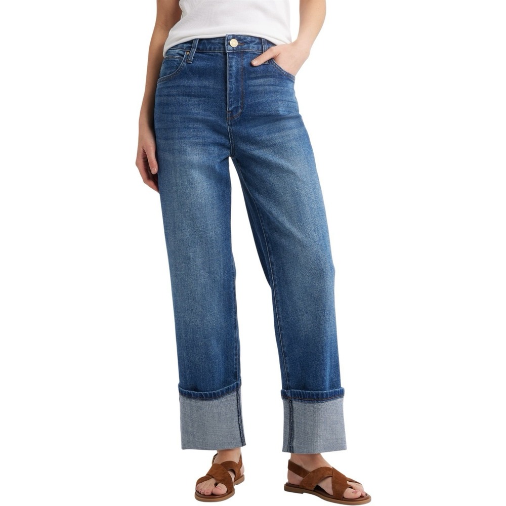 Kut from the Kloth Mid-Wash Blue Wide Leg Jeans